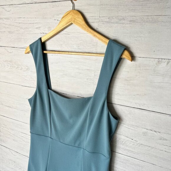Show Me Your Mumu Dress Womens Size Large Dusty Sage Eden Midi Long Side Slit - Picture 7 of 16